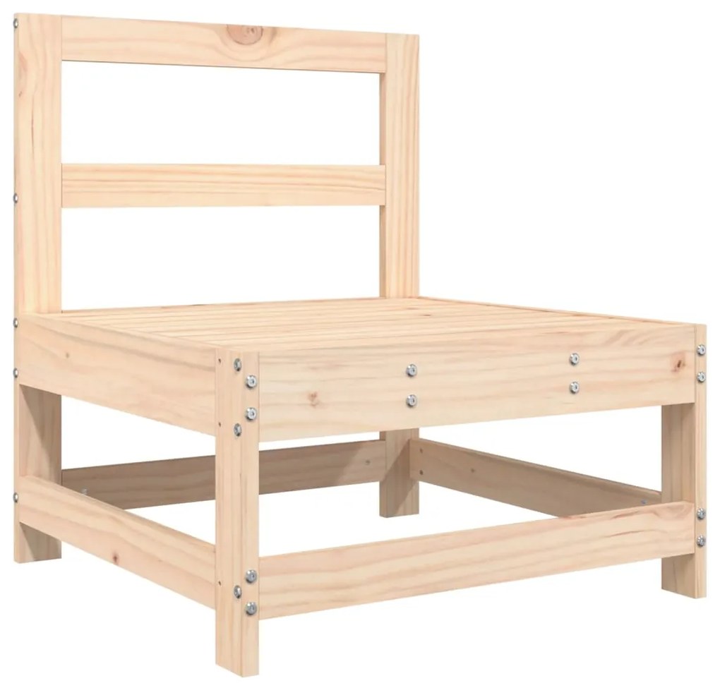 Set Salotto da Giardino 7 pz in Legno Massello di Pino