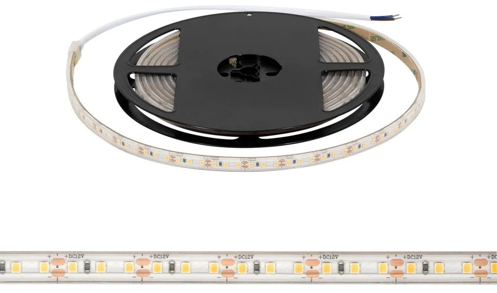 Striscia LED 2835/120 12V 12W/m IP67 5m Colore Bianco Naturale 4.000K