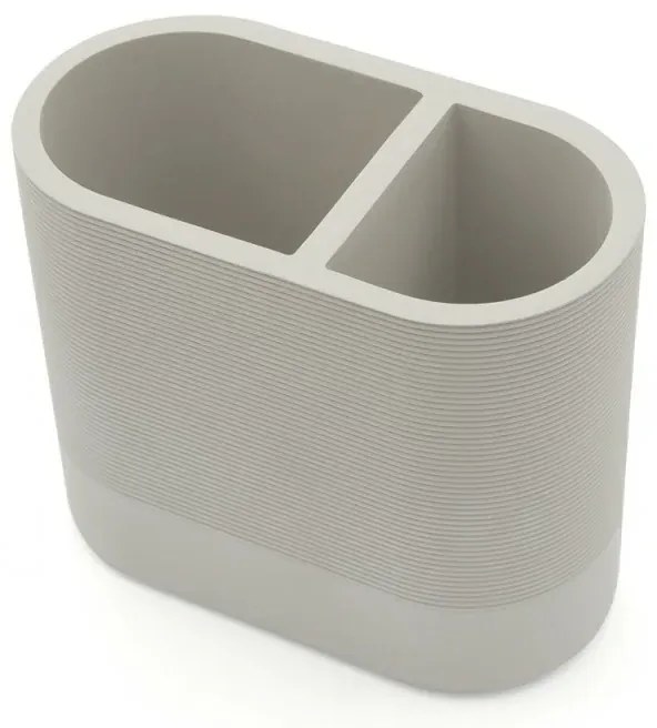 Set accessori bagno 2 pezzi in poliresina crema Marica