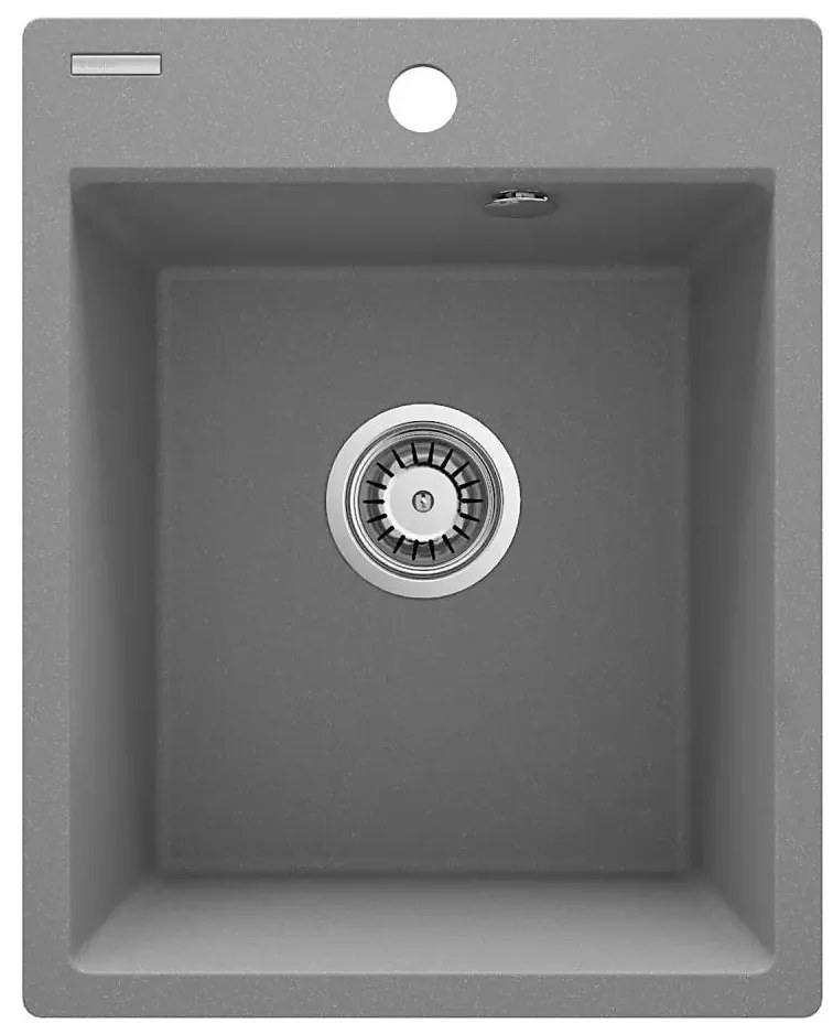 Deante ZRC_S103 - Lavello da cucina CORIO 50x40 cm in granito/grigio metallico