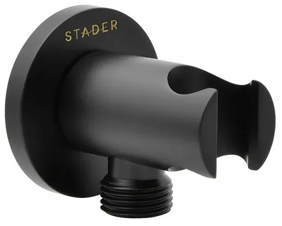 Set doccia nero opaco completo di soffione tondo 30 cm, kit doccetta e miscelatore