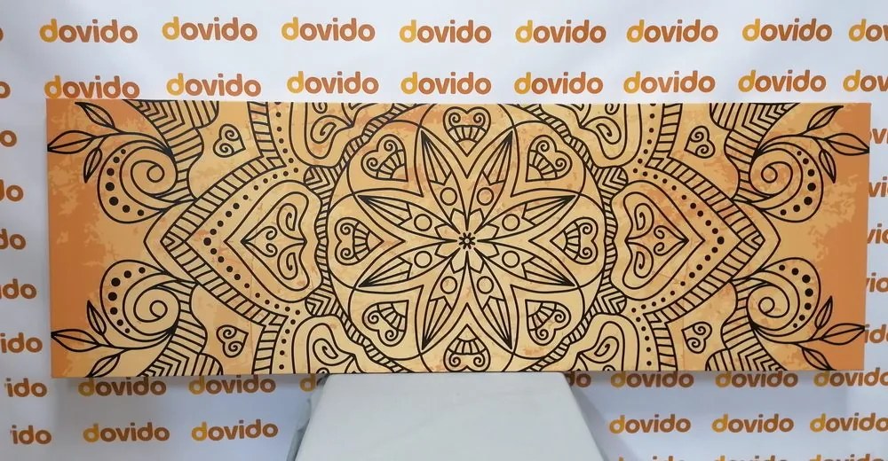 Quadro su tela – Mandala con tocco antico