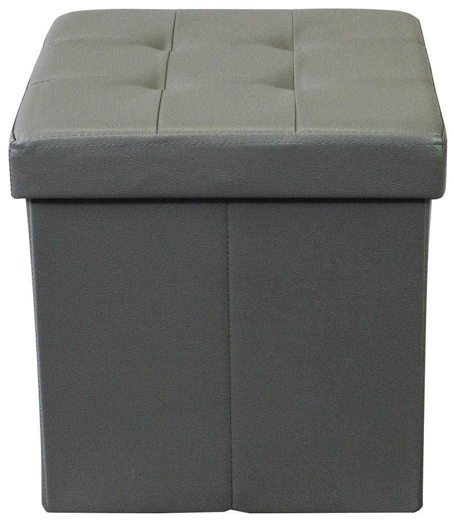 ZARA - pouf quadrato in ecopelle