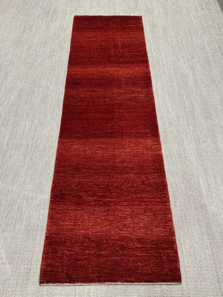 Loribaft Tappeto 290x80 Rosso (Iran) Annodato A Mano