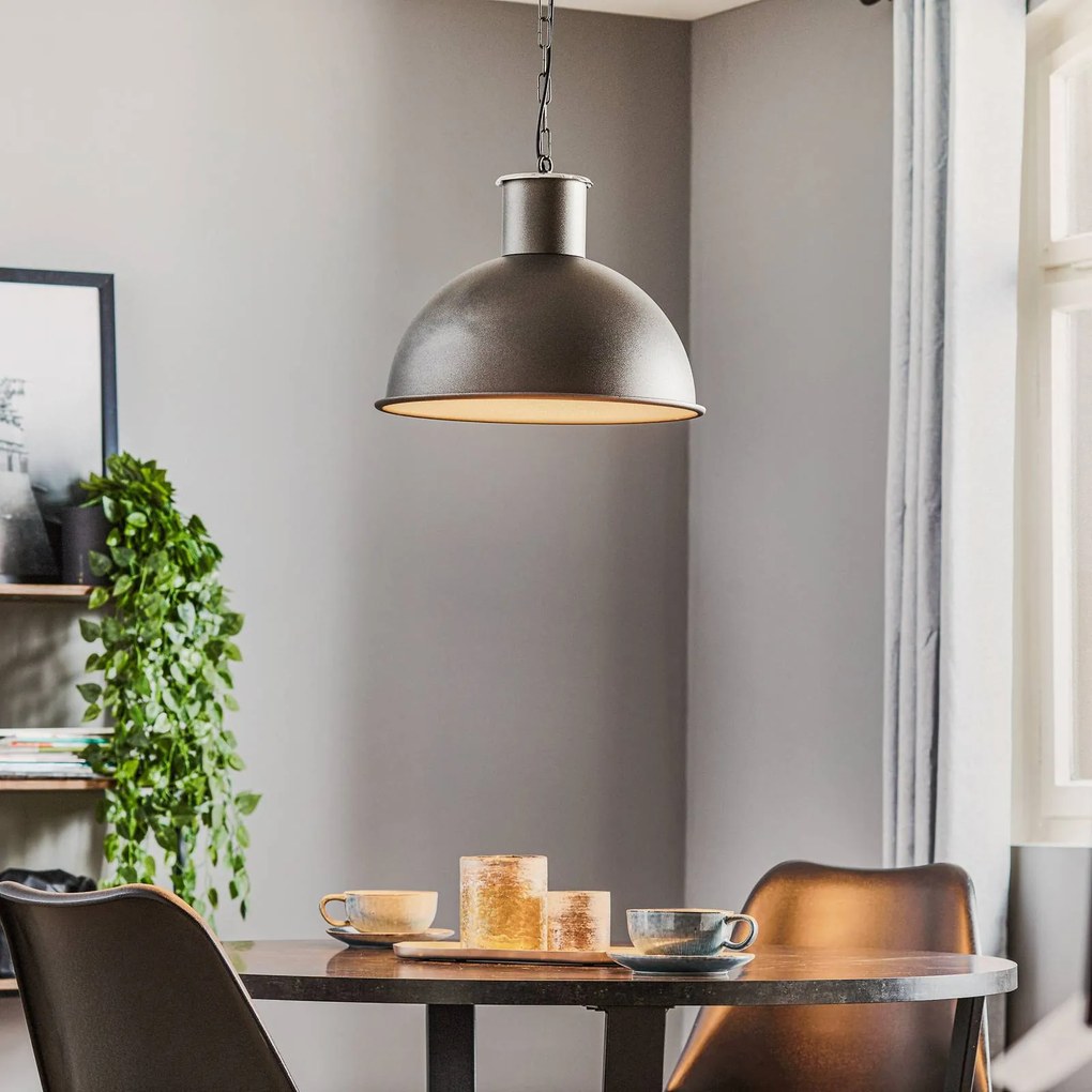Lampada a sospensione Emoti Argon, dimmerabile, Nero, Soggiorno / Sala da pranzo, Metallo, Industriale, Lampada a sospensione