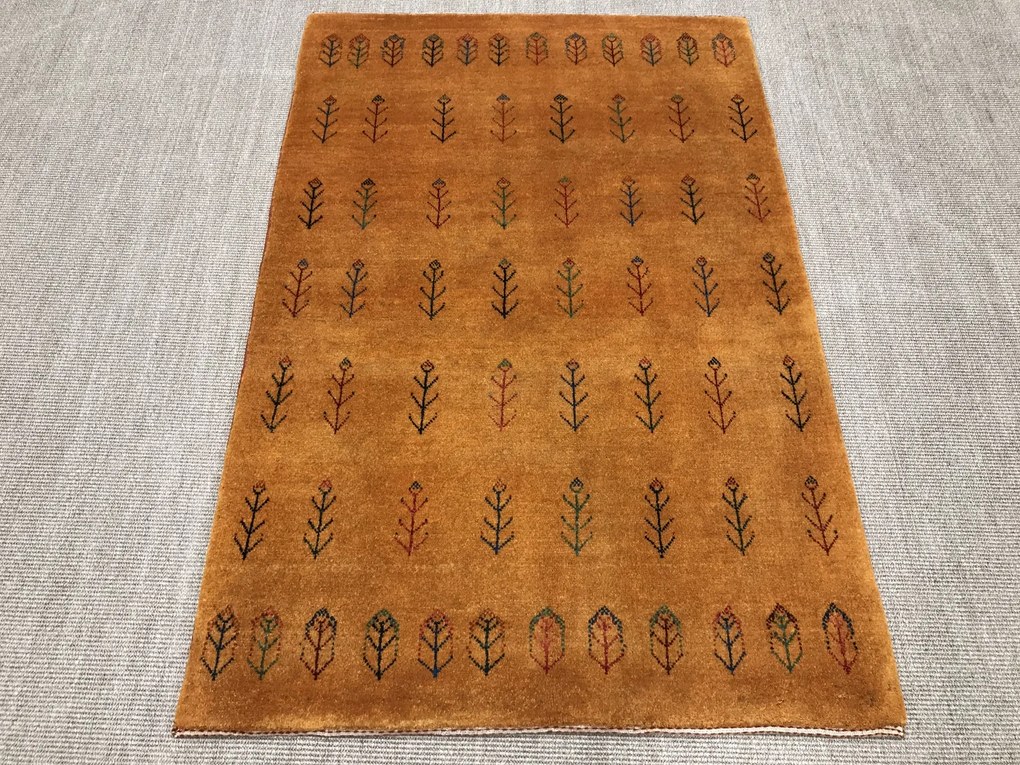 Gabbeh Tappeto persiano 120x170 Giallo (Iran) Annodato A Mano