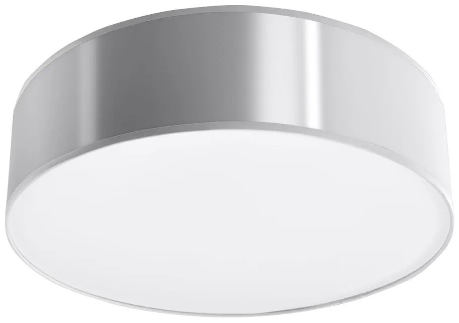 Plafoniera argentata ø 35 cm Atis – Sollux