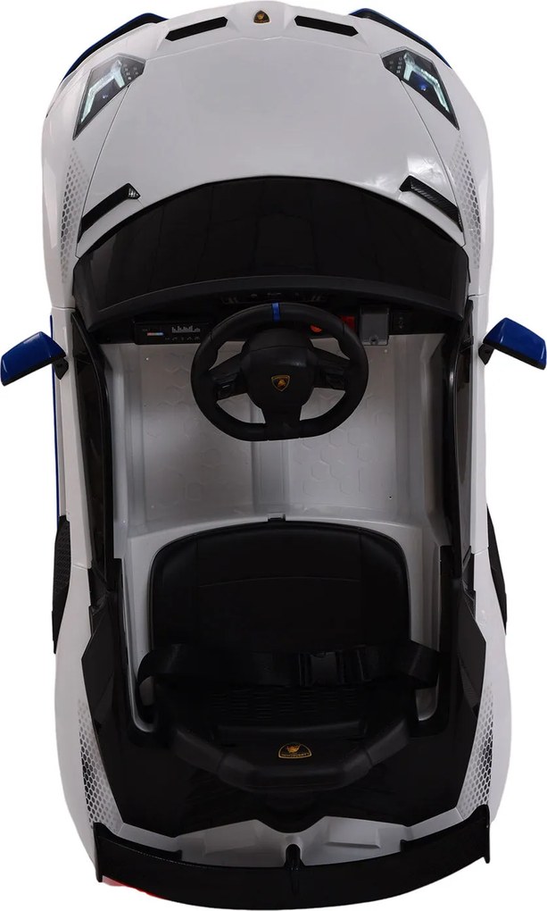 Macchina Elettrica per Bambini 12V con Licenza Lamborghini Aventador SVJ Small Bianca...