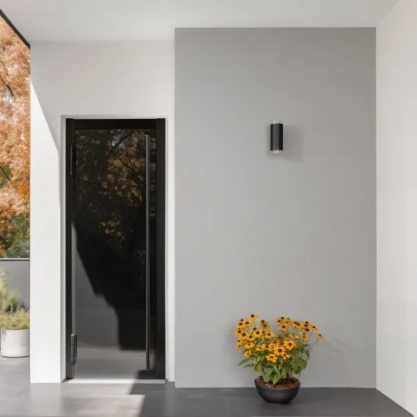 Brilagi - Applique da esterno LED RGBW MATERA 2xGU10/6W/230V nero IP54