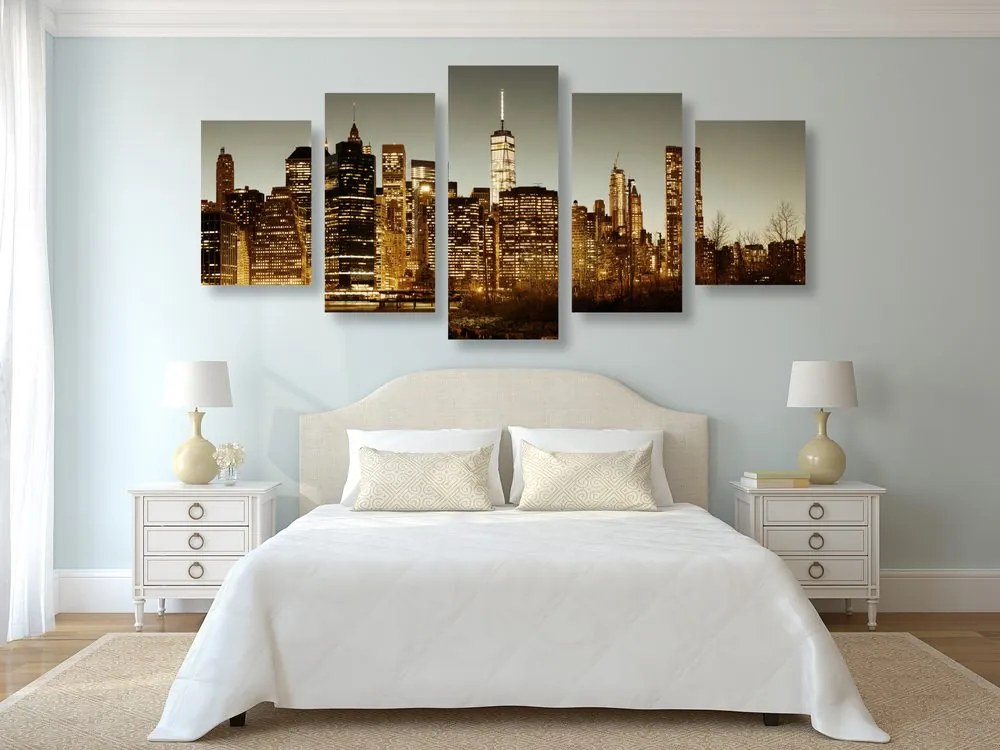 Quadri 5 pezzi – Centro di New York