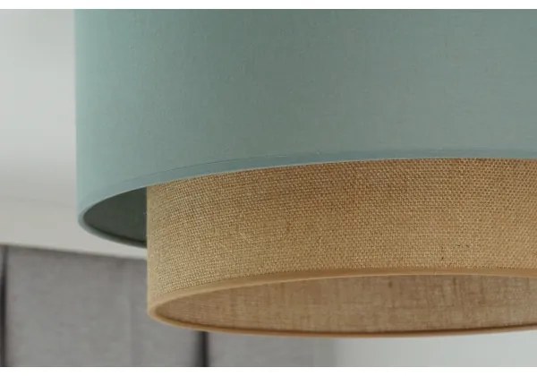 Duolla - Plafoniera BOHO 1xE27/15W/230V diametro 45 cm verde/marrone