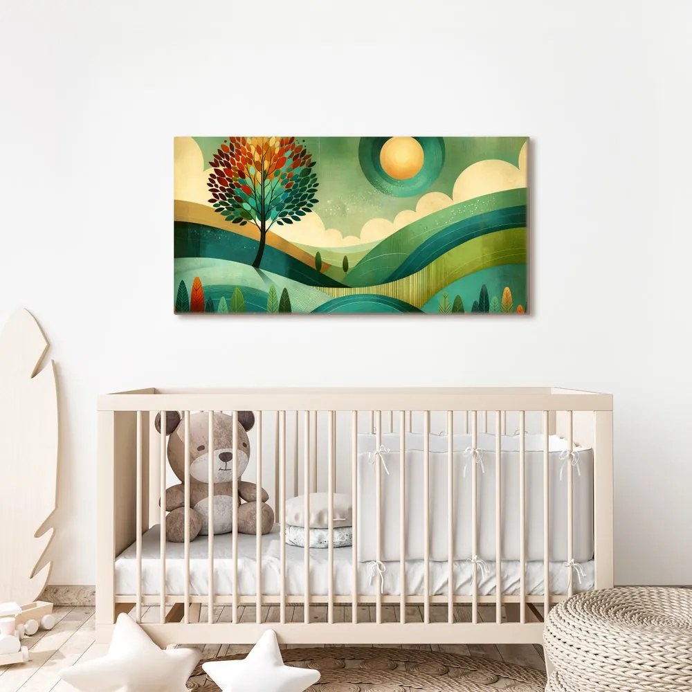 Quadro su tela – Paesaggio in tonalità naturali
