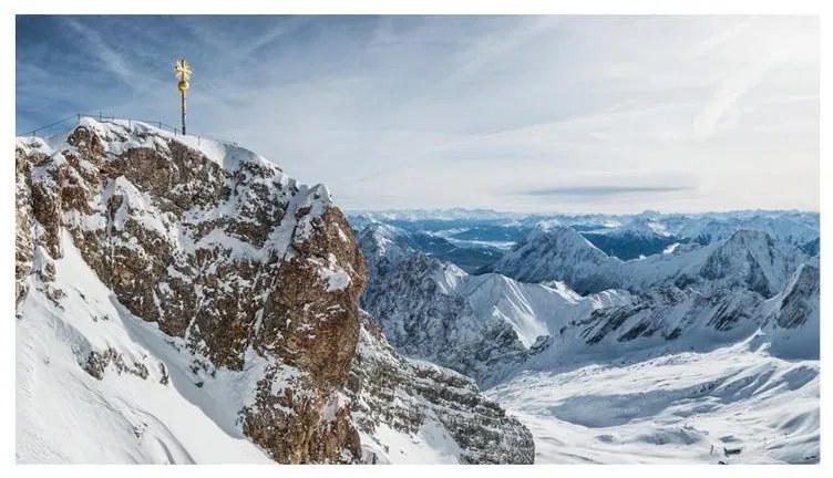 Fotomurale adesivo  Winter in Zugspitze  Larghezza x Altezza Home decor 490x280