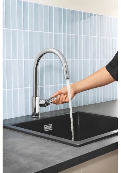 GROHE 30550000 - Rubinetto da cucina START EDGE 357 mm, cromato lucido