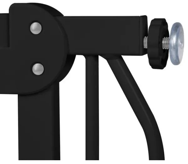 Lionelo - Cancello sicurezza TRUUS SLIM nero/marrone