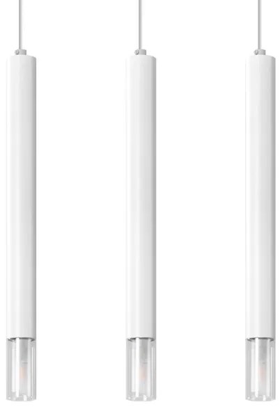 Sollux SL.0959 - Lampadario su corda VIZIER 3xG9/40W/230V bianco