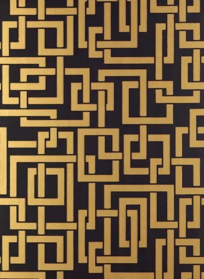 Farrow & Ball Carta da parati Enigma - Black/ Gold