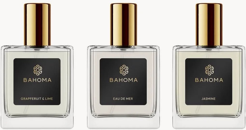 Set di 3 spray per ambienti Phoenix (acqua di mare, gelsomino e pompelmo e lime)