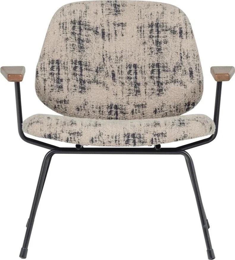 Poltrona beige con rivestimento in ciniglia Aure – WOOOD