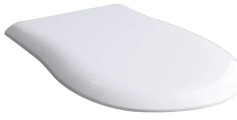 Copriwater Soft slim rallentato irregolare dedicato per serie sanitari OLYMPIA CERAMICA con chiusura rallentata in duroplast bianco