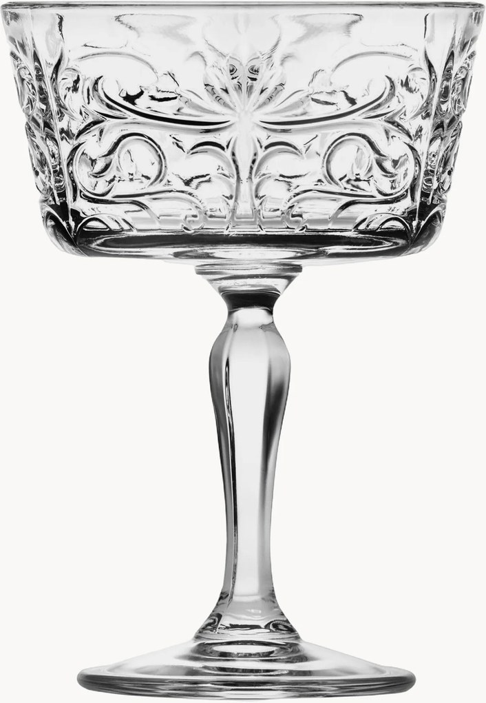 Set di 6 coppe champagne in cristallo Tattoo