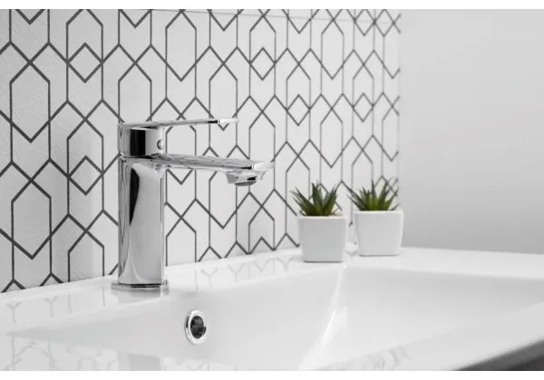 KFA Armatura 4422-815-00 - Rubinetto del lavandino + scarico AGAT 15,2 cm cromo lucido