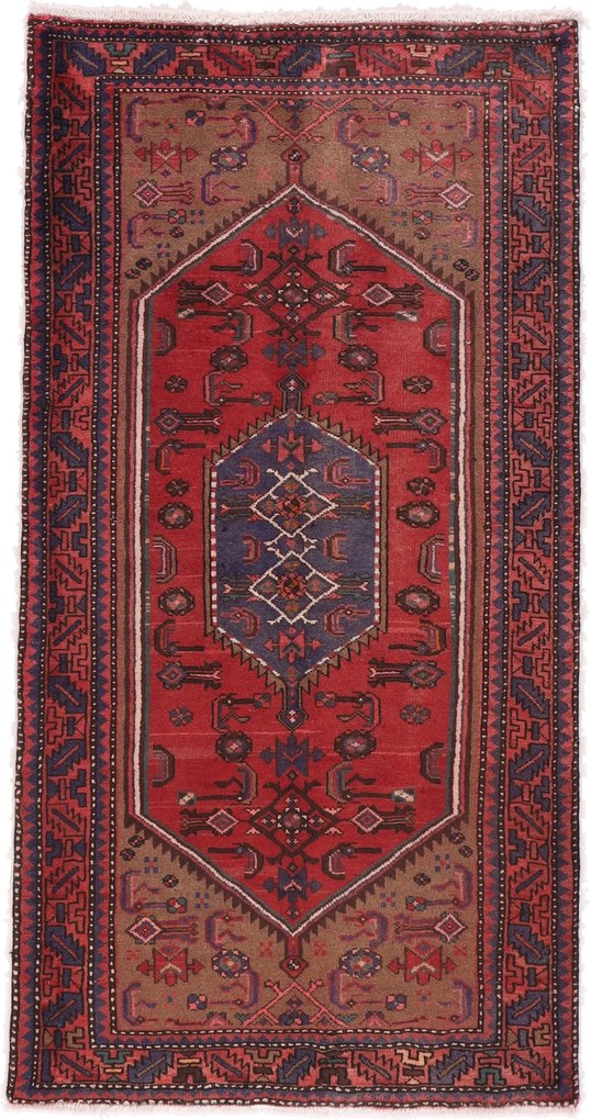 Hamedan Tappeto 200x100 (Iran) Annodato A Mano