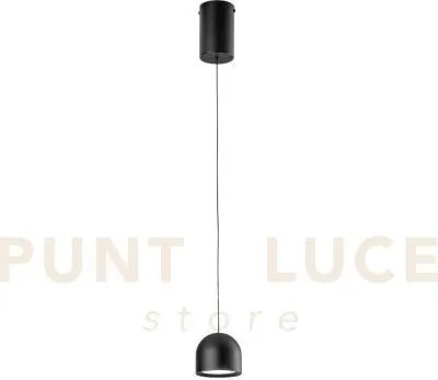 Lampadario a sospensione led yoyo regolabile in altezza nera in met...