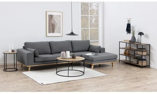 Tavolino SARON quercia/nero