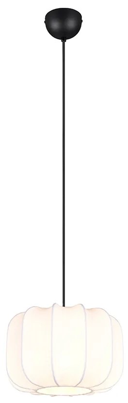 Lampada a sospensione Japandi nera e bianca 25 cm - Madleine