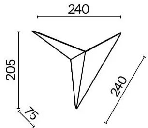 Maytoni C808WL-L3B - Applique a LED TRAME LED/3W/230V nero