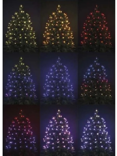 Catena da esterno LED RGB Natale 120xLED/72 modalità 15m IP44 + telecomando
