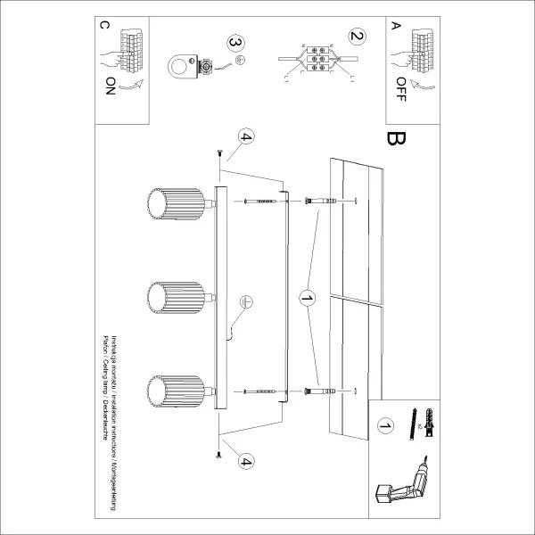 Brilagi - Faretto LED CRESTO 3xGU10/10W/230V rosso