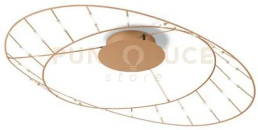 Tesa lampada da soffitto piccola rame opaco 72cm a led 3000k 2480lm...
