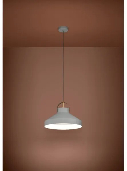 Eglo 390226 - Lampadario a sospensione con filo ESTEPONA 1xE27/40W/230V grigio