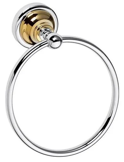 Porta asciugamani 16x19 cm argento/oro