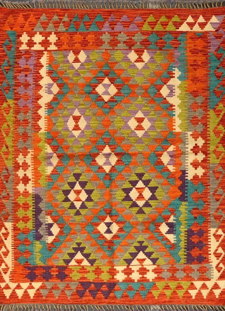 Kilim Tappeto orientale 130x170 (Afghanistan)