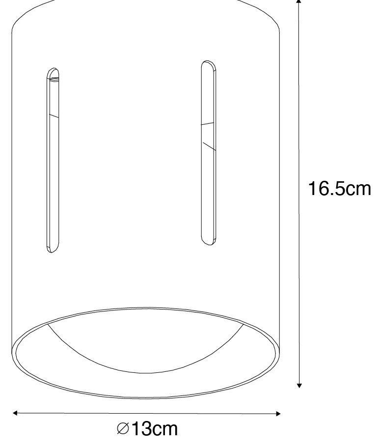 Plafoniera di design oro - Yana