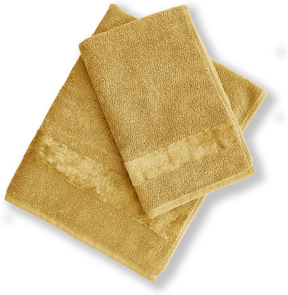 Asciugamano con Ospite in Cotone Fyber 40X55+60X100 Carrara
