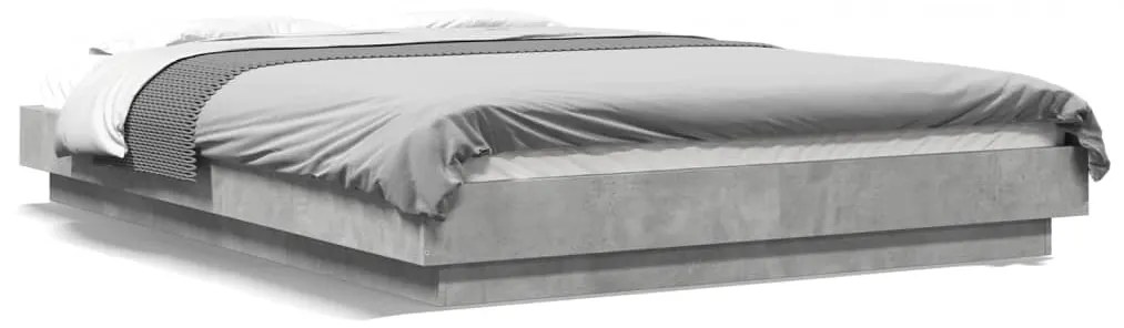 Giroletto Luci Led Grigio Cemento 120x190 Cm Legno Multistrato /