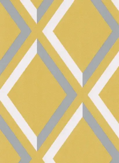 Cole & Son Carta da parati Pompeian - Senf/ Grau/ Weiß