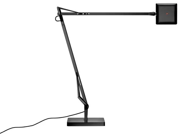 Flos Kelvin Edge Con Base Lampada Da Tavolo orientabile a luce diretta in alluminio Nero