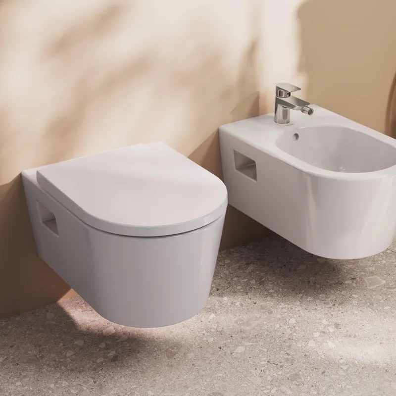 Vaso WC sospeso HANSGROHE elupura original s,  con rimless sedile incluso P 54 x L 36 x H 32 cm