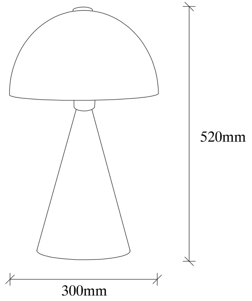 Opviq Lampada da tavolo Dodo 5052, altezza 52 cm, bianco