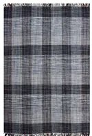 Tappeto moderno sacramento, stile kilim, 100% cotone, grigio, 150x90cm