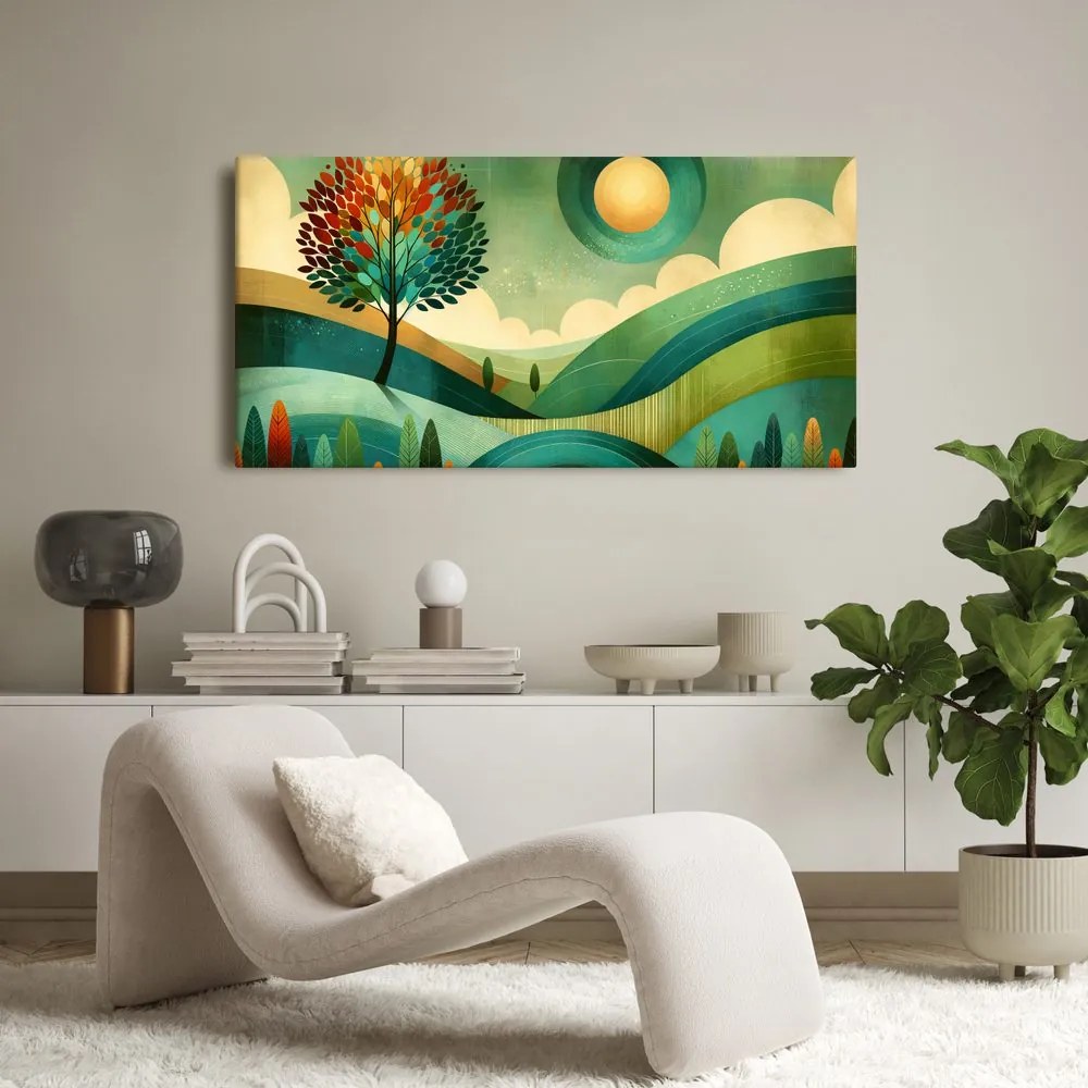 Quadro su tela – Paesaggio in tonalità naturali