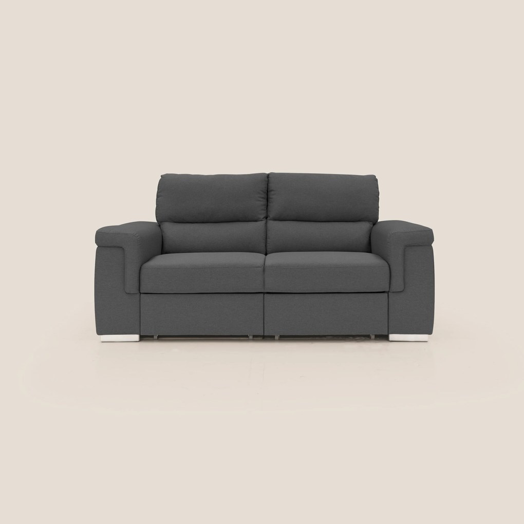 Spazio Divano con 2 panche estraibili in tessuto simil cotone impermeabile T13