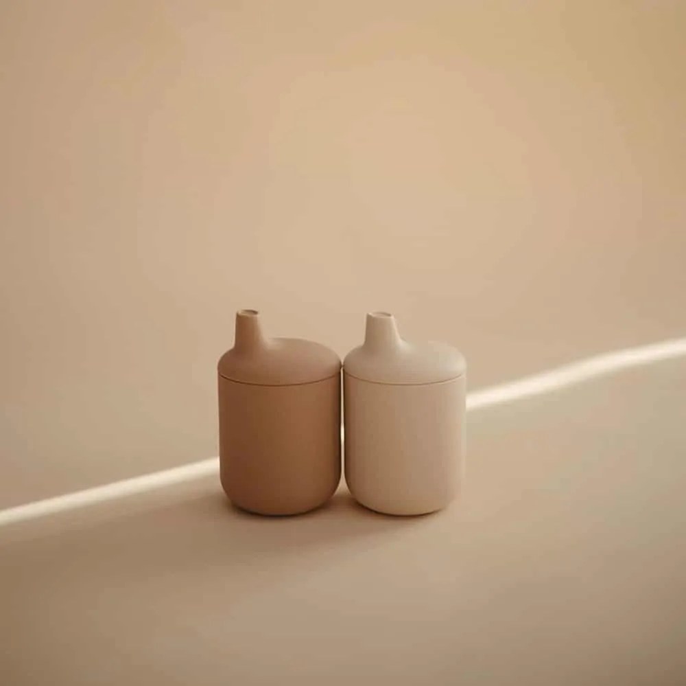 Tazza Mushie in silicone con beccuccio - Tradewinds