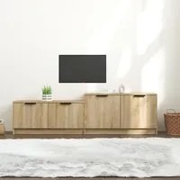 Mobile Porta TV Rovere Sonoma 158,5x36x45 cm Legno Multistrato 811487