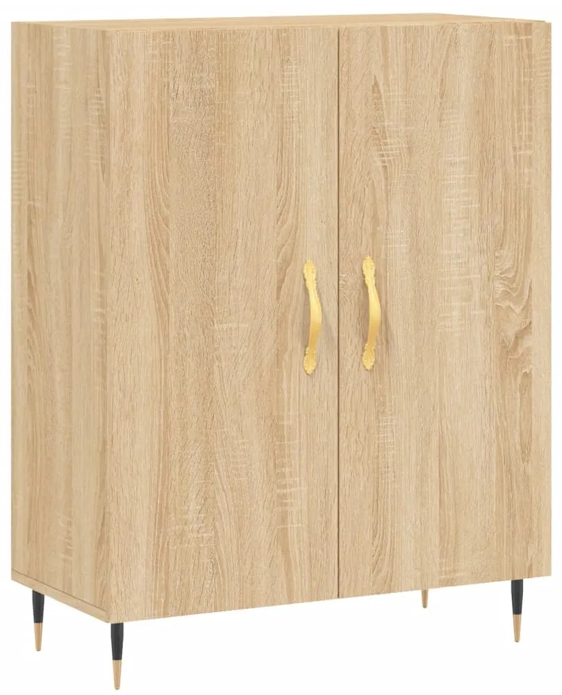 Credenza Rovere Sonoma 69,5x34x90 cm in Legno Multistrato